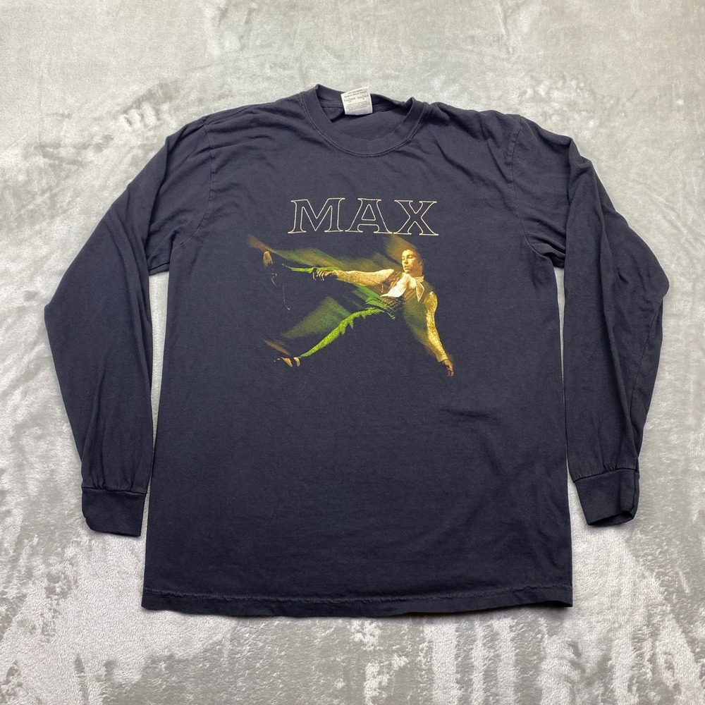 MAX North America Tour 2022 Long Sleeve Shirt Comfort Colors Black Mens Medium